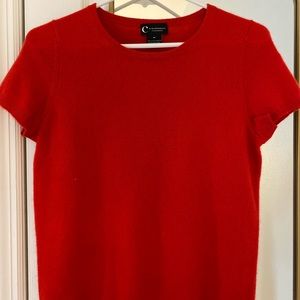 Bloomingdale’s Cashmere Red Sweater size medium